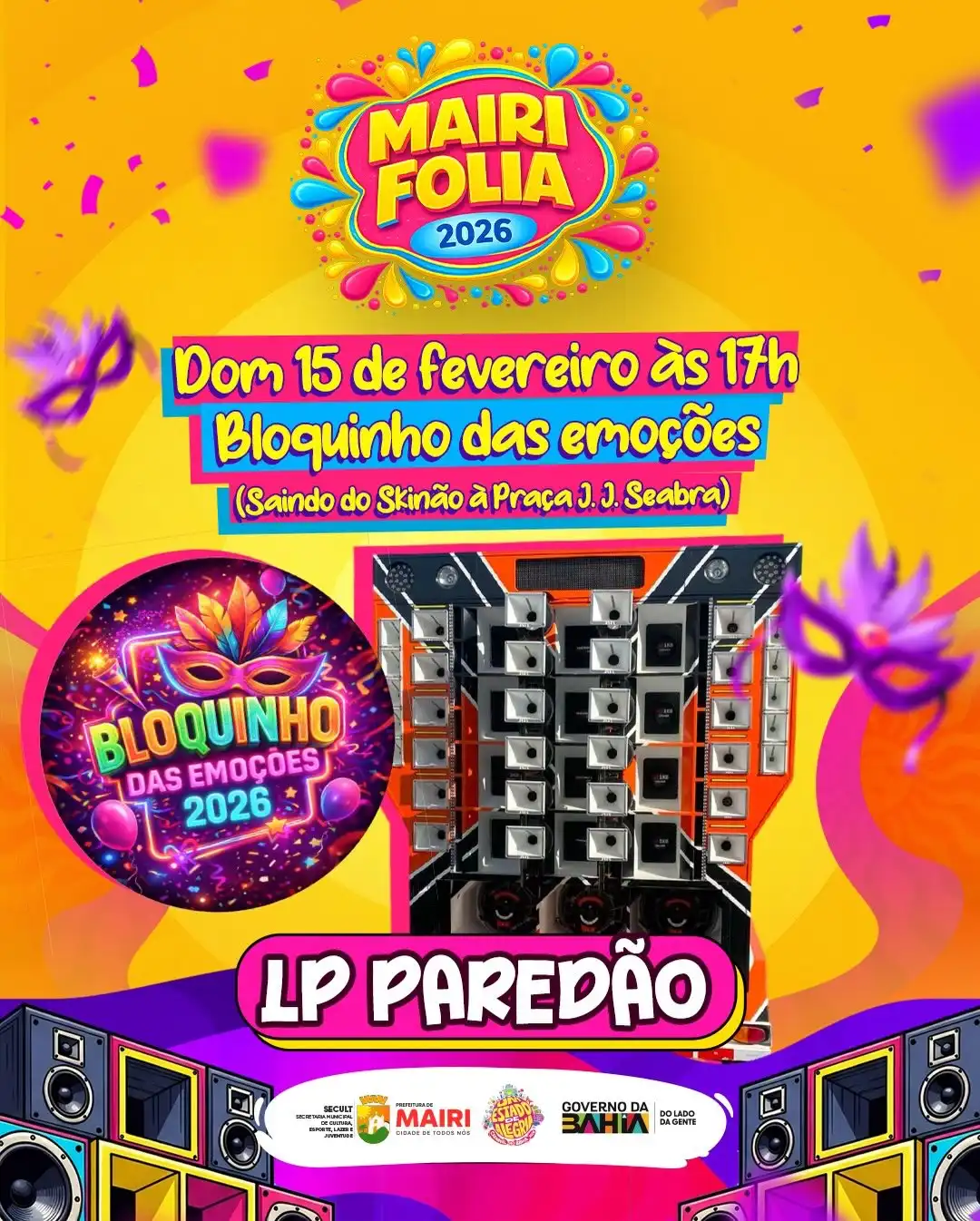 Imagem de Carnaval de Mairi começa neste domingo (15)