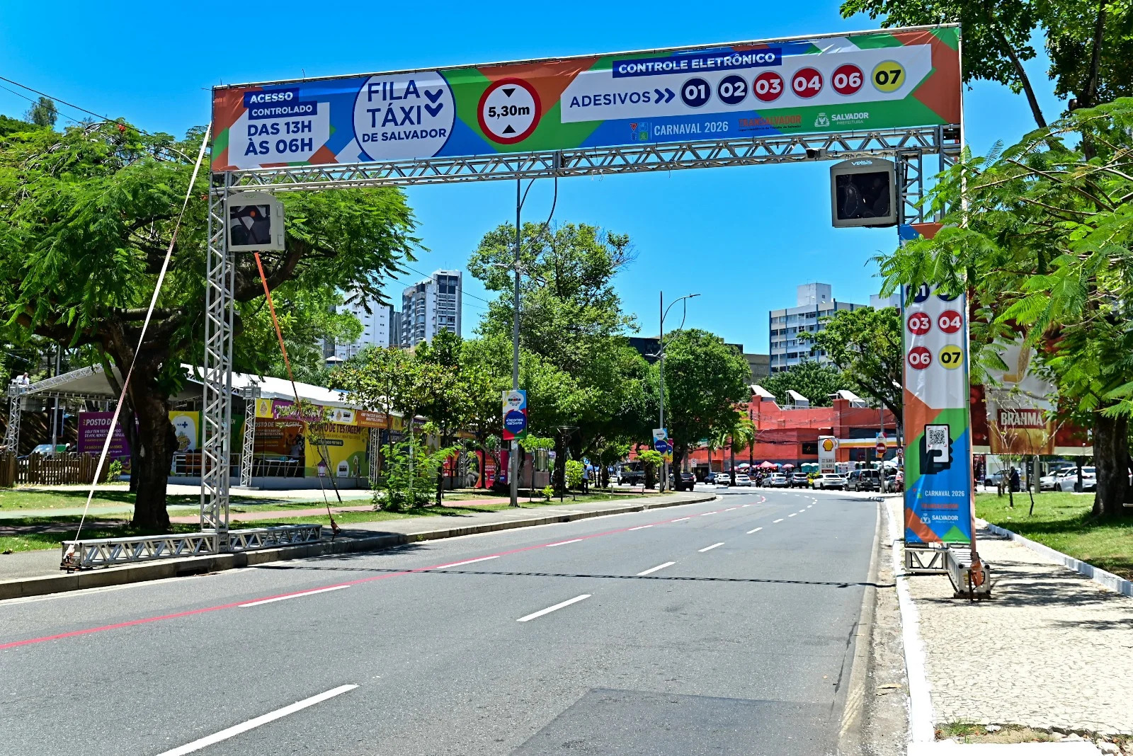 Imagem de Portais de controle de acesso de veículos para o Carnaval começam a funcionar a partir desta quinta-feira (12)