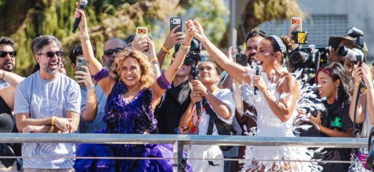 Imagem de “Respeita a rainha”, diz Ivete ao convidar Daniela Mercury para pipoca no Campo Grande